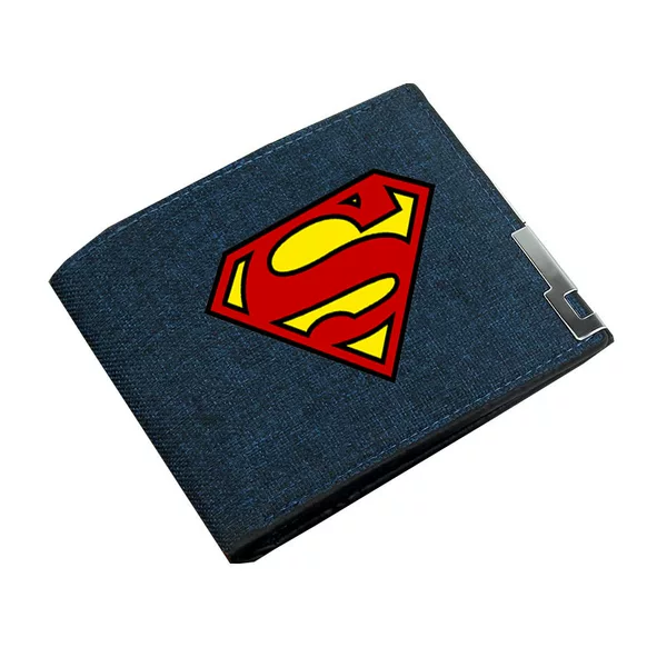 Cross-Border Anime Marvel Heroes Wallet Student Coin Purse Unisex Canvas Short Wallet Dropshipping