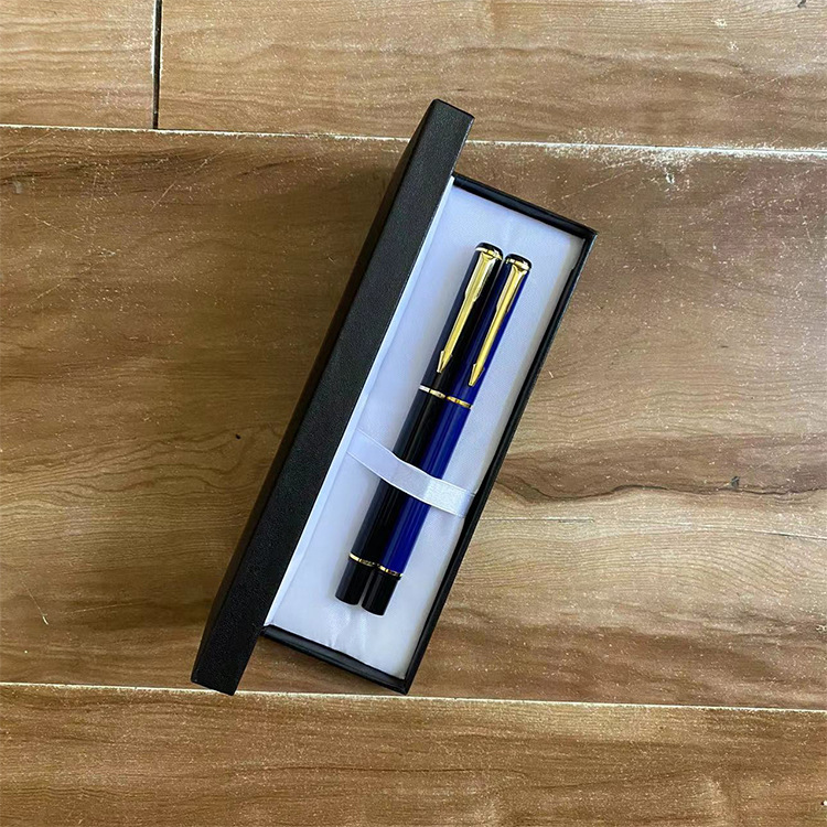 Juego de regalo de bolígrafos metálicos de gel y bolígrafos metálicos a base de agua para empresas, bancos, seguros, premios y estudiantes.