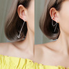 Universal fashionable earrings, design silver needle, Korean style, internet celebrity, Chanel style, trend of season