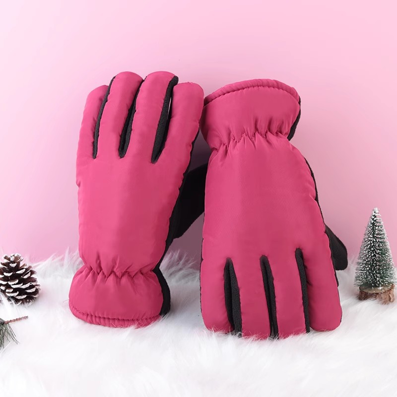 Invierno de los hombres y de las mujeres engrosadas de lana forrada a prueba de viento montar a prueba de agua de nuevo caliente pantalla táctil motocicleta guantes de algodón resistentes al desgaste de invierno