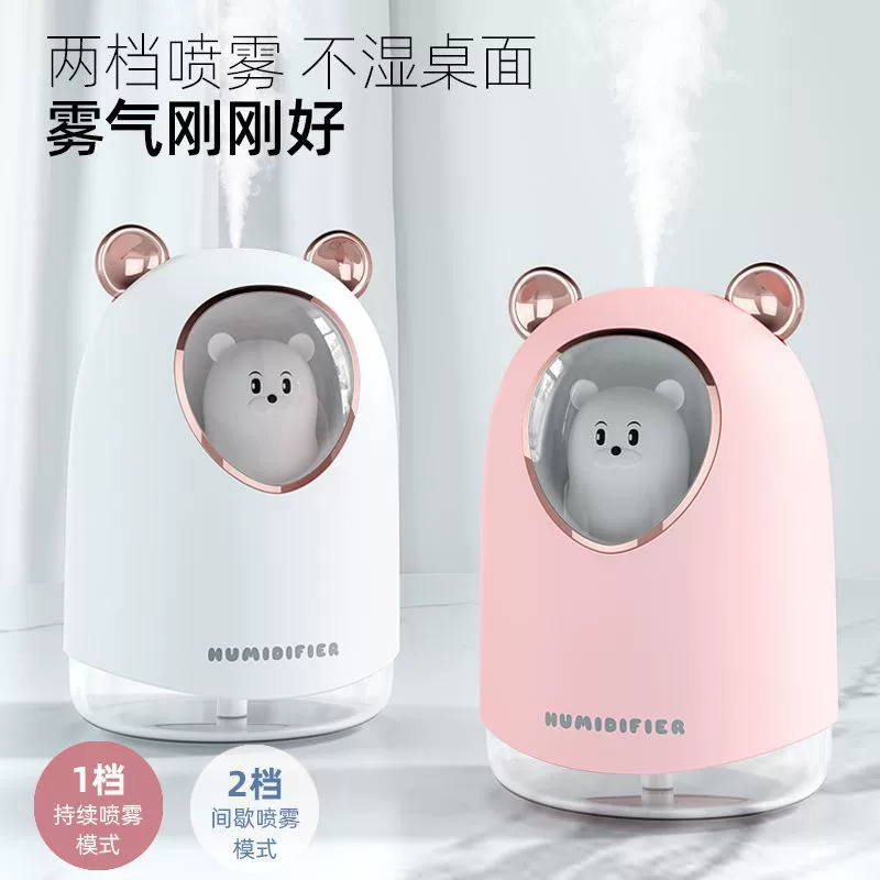 Мини-увлажнитель (Meng) 220–300 мл USB с зарядкой, бесшумный ночник, ароматерапия и распыление