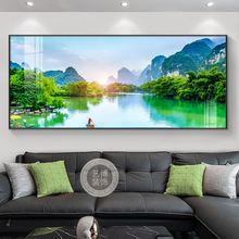 风景画装饰画现代挂画卧室客厅床头背景墙清新桂林山水沙发自然小