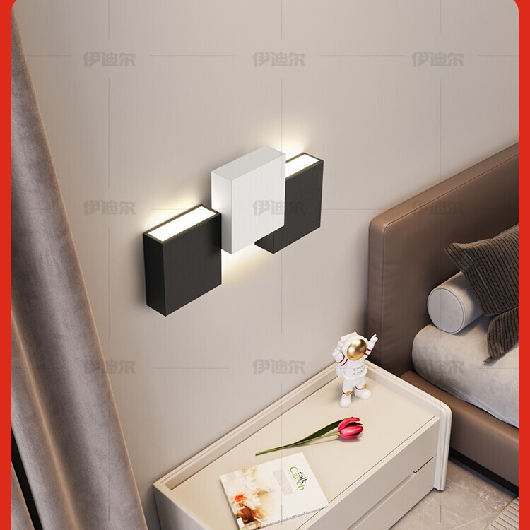 New Creative Wall Lamp, Simple and Modern, High Aesthetic Value, Bedroom Bedside Lamp, Living Room Background Wall Minimalist Ambiance Lighting