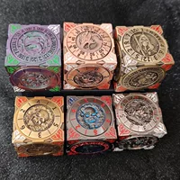 7 в 1 металлический D6-сторонний поворот DND Dice Dragon и Dungeon Run Group Настольный многогранный металлический кости