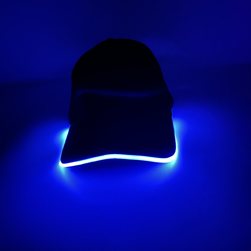 Gorra de béisbol LED para correr de noche protección solar estilo unisex gorra brillante para fiestas bares y baile callejero
