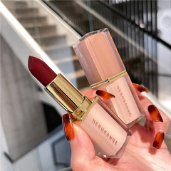 HERORANGE crystal square tube lipstick velvet matte matte long-lasting not easy to fade whitening lipstick for school girls
