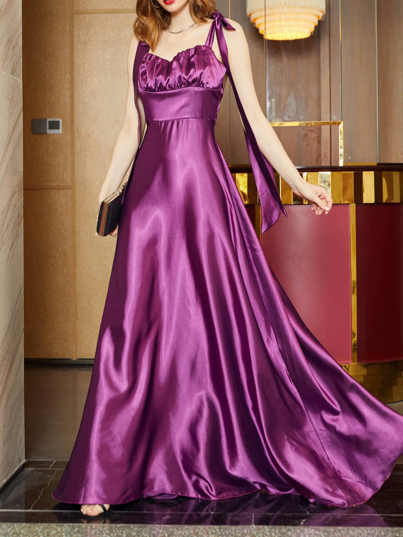 Vestido de comercio exterior europeo y americano nuevas mujeres de primavera y verano sin mangas Correa vestido de novia vestido de dama de honor de la boda Vestido