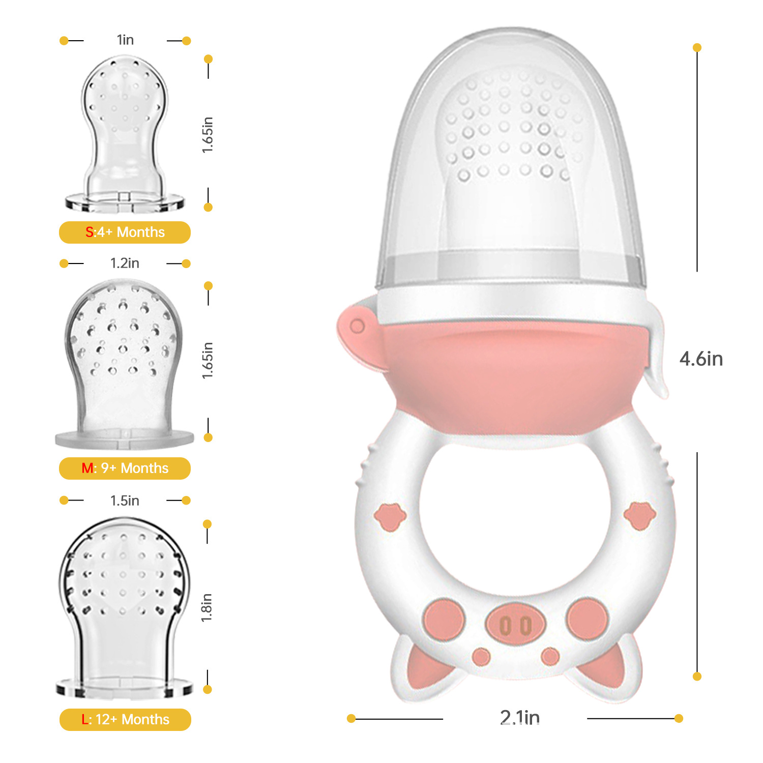 Complemento alimenticio transfronterizo de frutas para bebés, bolsa para morder, mordedura de frutas y verduras, juego, mordedor para bebés, herramienta para comer puré de frutas, artefacto, silicona