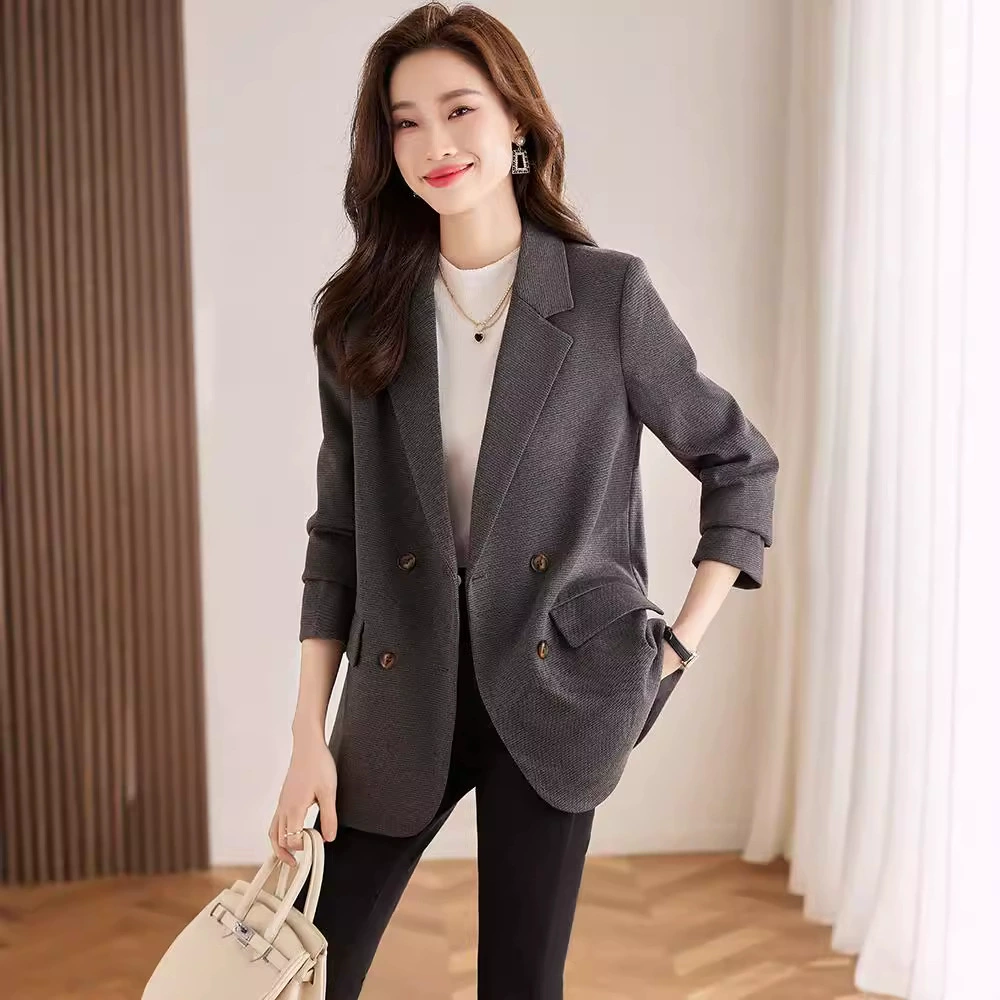 Woolen classic suit jacket, for import, Korean style, for teenagers