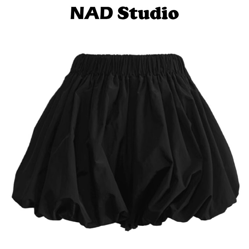 Black Cloud Bud Trousers Women's Summer High Waist Slimming Pumpkin Pants A- Line Casual Bubble Lantern Shorts Black Cloud Bud Trousers Women's Summer High Waist Slimming Pumpkin Pants A- Line Casual Bubble Lantern Shorts