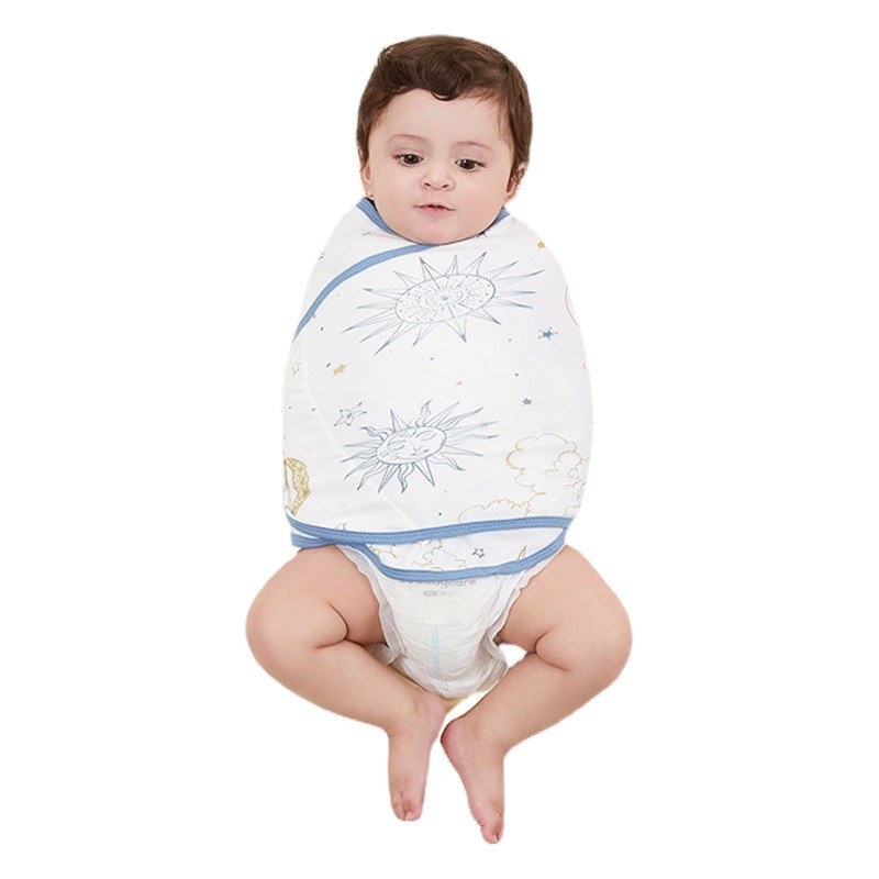 Baby Class a Cotton Sleeping Bag Swaddle Wrap with Straps, Newborn Delivery Room Swaddle Blanket, All-Season Wrap-Style Baby Product Blanket