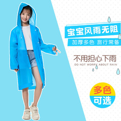 EVA Reusable Raincoat with Increased Thickness for Children, Extended Length One-piece Rain Poncho, Multifunctional Raincoat for Wholesale