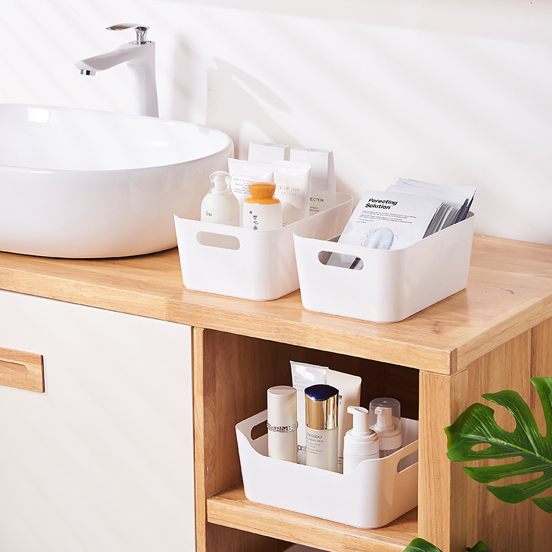 Home Desktop Miscellaneous Student Kitchen Storage Box Storage Basket Cosmetics Jewelry Storage Basket Organizing Basket Wholesale