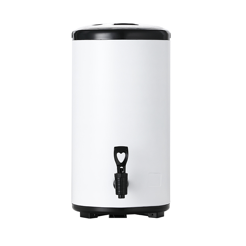 Barril de té de leche de acero inoxidable, barril de té de leche de soja para desayuno, barril de té de refrigeración de leche de soja, gran capacidad comercial, barril de aislamiento térmico integral