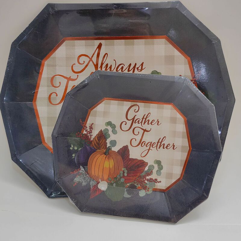 Factory Direct Sales of Disposable Pumpkin Paper Plates, Thanksgiving Pumpkin Paper Plates, Themed Party Disposable Tableware Wholesale