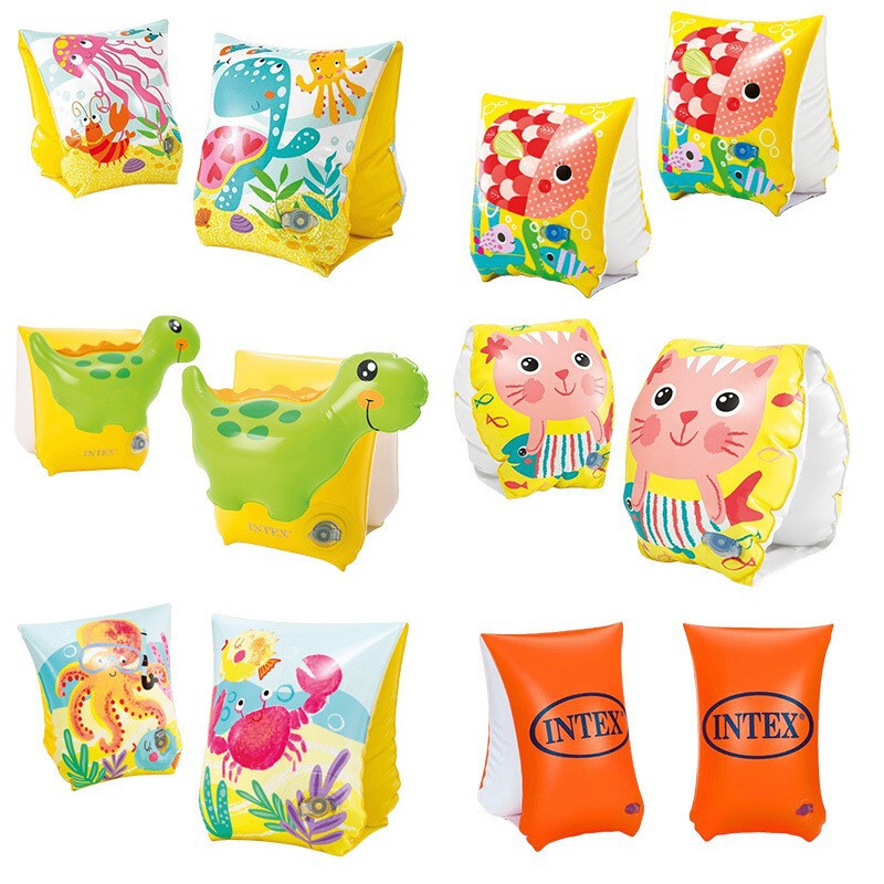 Cross-border INTEX 58652 Fun Fish Arm Ring Water Sleeve Swimming Equipment Floating Sleeve Double Airbag 3-6 Years Old
