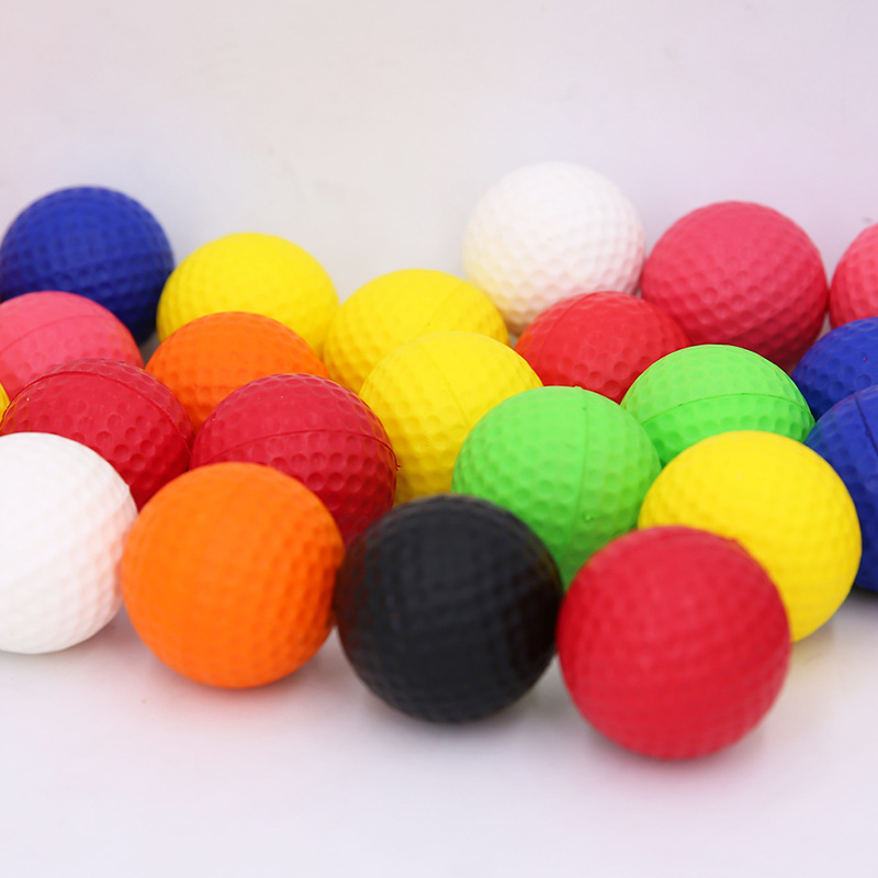 Fuente Venta directa de fábrica Golf Rainbow Sponge Ball PU Golf Indoor Practice Ball Cross-border Logo al por mayor