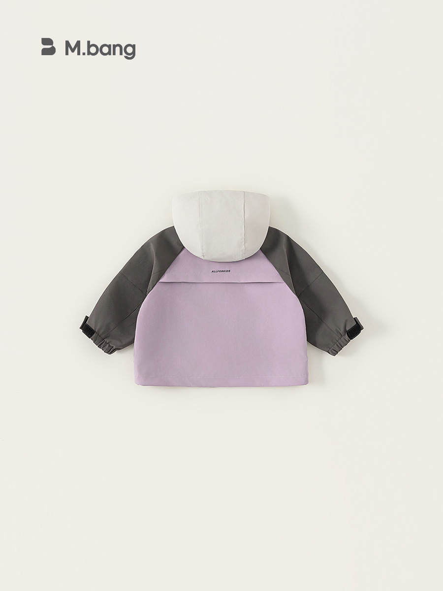 Youbao ropa para niños 2025 nuevas chaquetas para niñas ropa de primavera y otoño color a juego ropa de exterior chaqueta con capucha para niños casuales