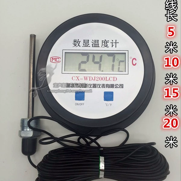 Светодиодный электронный цифровой термометр Высокоточный цифровой термометр промышленный бойлер ванная комната Fishpond воздух с зондом