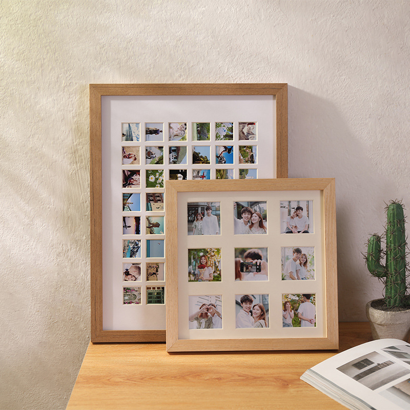 48/36/100 Palace Solid Wood Photo Frame Set Table Wedding Photo Wall Hanging Creative Couple diy Commemorative Gift