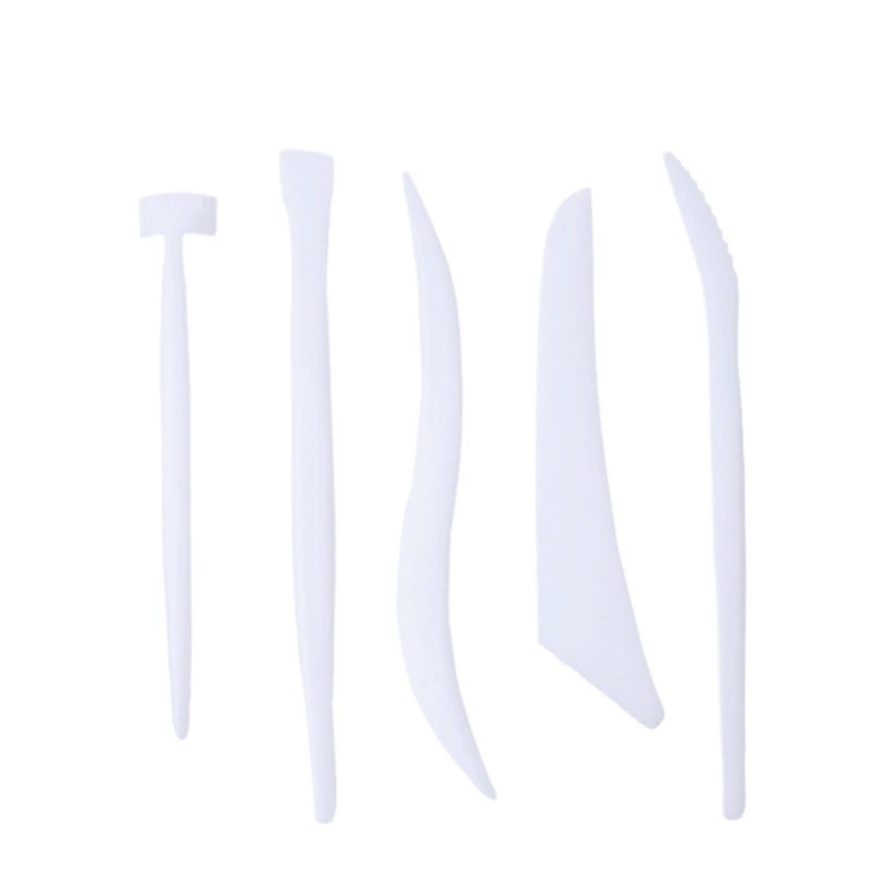 Plastic children's clay, tools set, art ceramics for elementary school students, 5 pieces