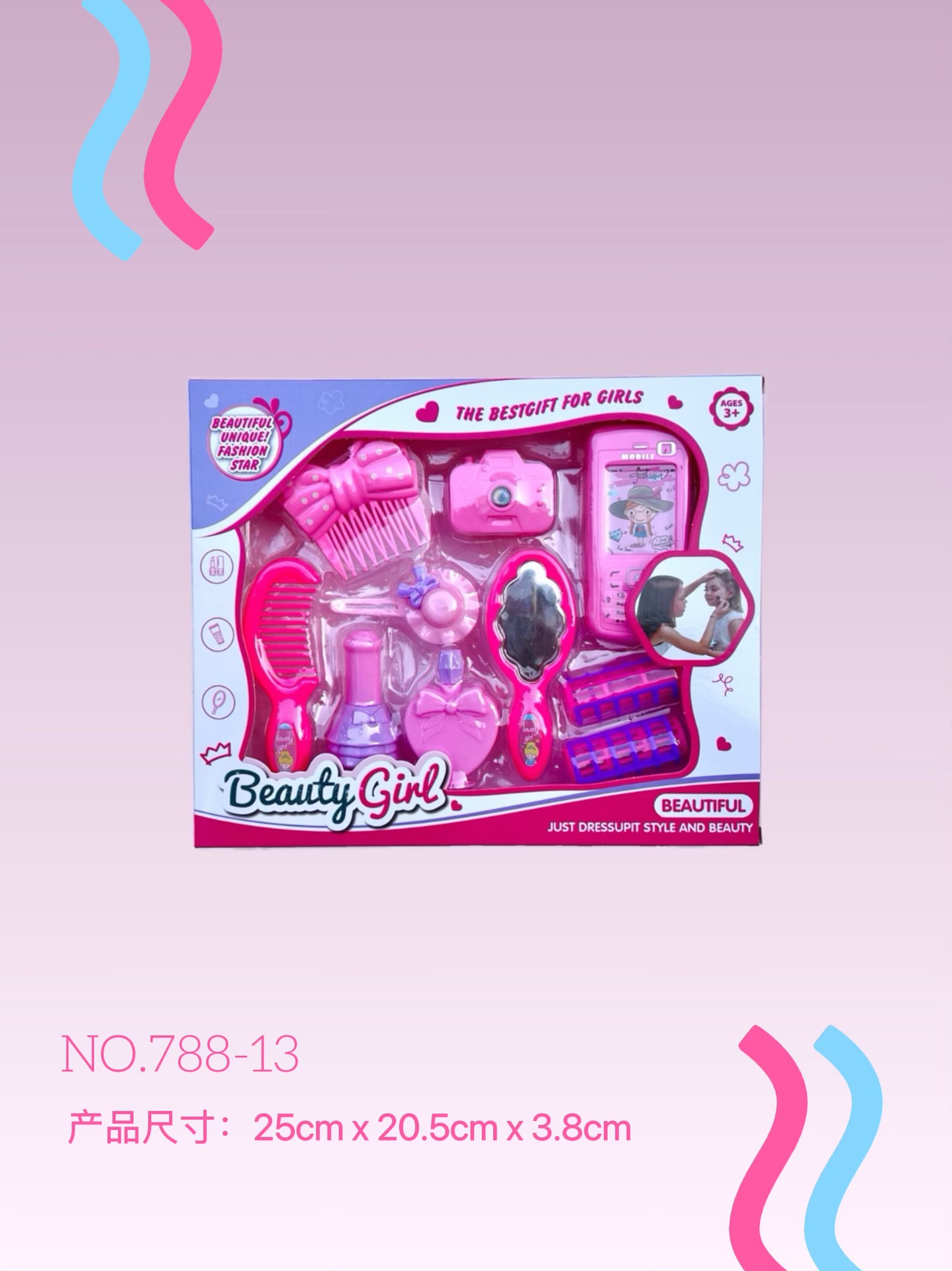 Simulación de juegos de juguetes y accesorios para el hogar, secador de pelo, peluquería, maquillaje, permanente, tocador, juego de juguetes, regalo image 47