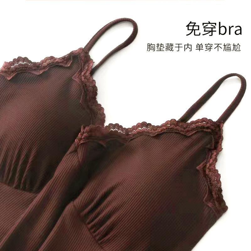 (2개) 잠옷 모달 여성용 잠옷 3 종 세트 봄과 가을은 가정용 옷 밖에서 입을 수 있습니다.