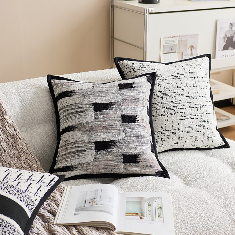 Inswind almohada lujoso simple y moderno sofá suave cojín de sala de estar almohada cuadrada modelo de sala de hotel almohada funda de almohada