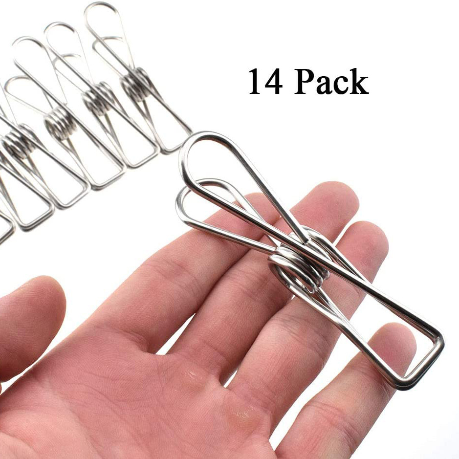Directa amazon clip pinza ropa calcetines acero inoxidable pantalones gran s fuertes a prueba viento multifunción