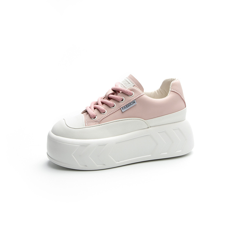 Giày sneaker nữ đế dày tăng chiều cao da bò mùa xuân 2025 — M2315 Màu mơ, M2315 màu trắng, M2315-1 mặt lưới màu trắng, M2315-1 mặt lưới màu hồng