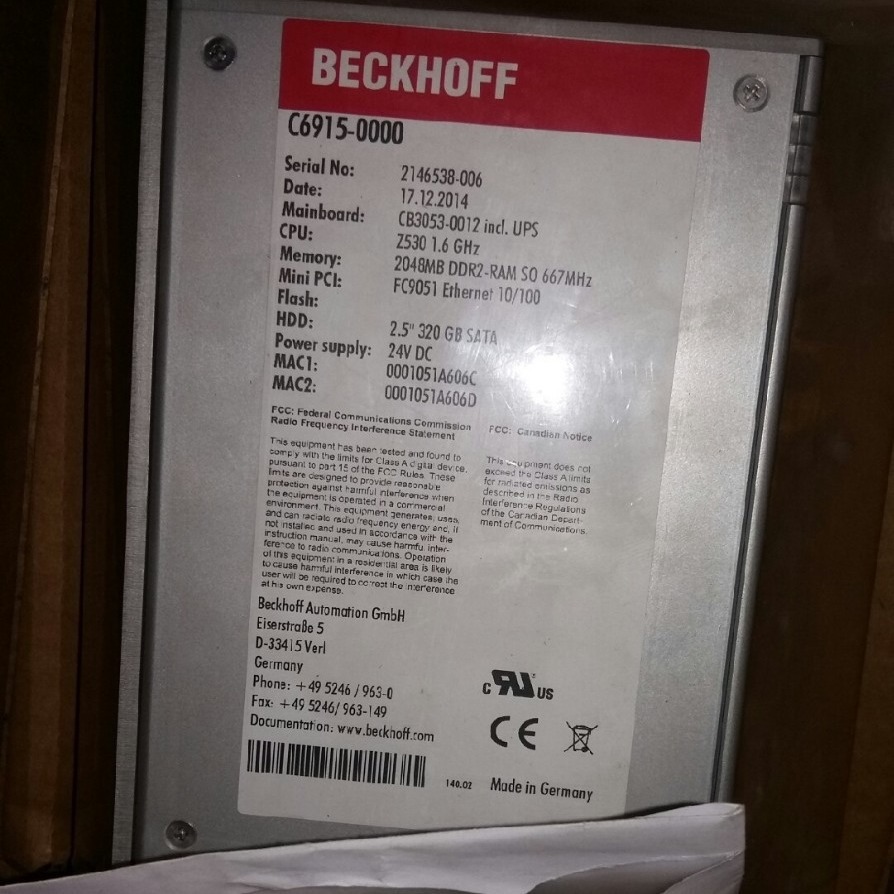 C6915-0000倍福工控机  实拍 全新原装正品现货  议价