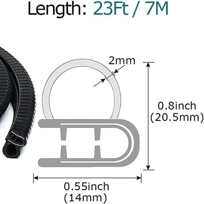 Avtomobil səs izolyasiya zolaqları sealing strip car door weather