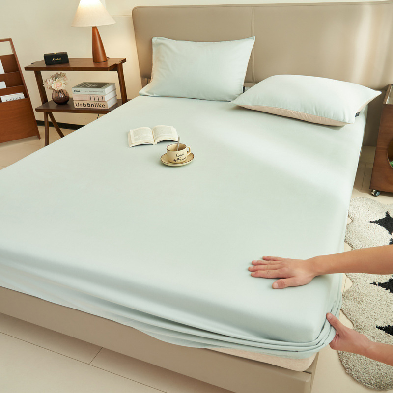 Nuevo estilo de sábana de algodón puro pieza individual 100 funda de cama de algodón juego de tres piezas de funda de colchón todo incluido funda de cama 2025 nuevo