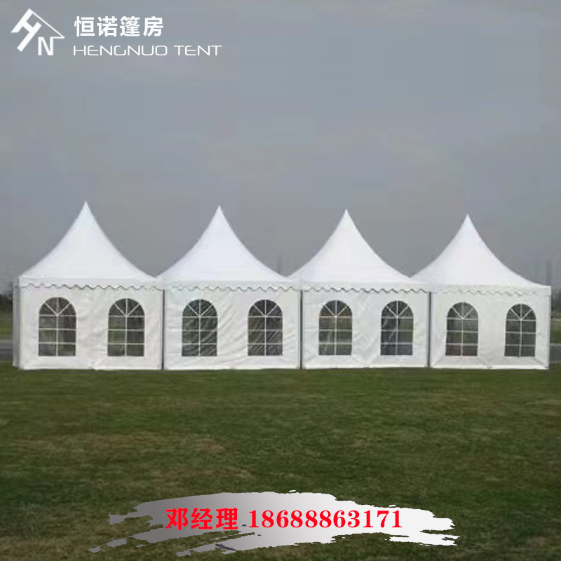 厂家供应3x3铝合金尖顶帐篷 围布带窗 材质防火阻燃 可多次拆装