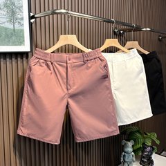 ハイエンドのシンプルなカジュアルパンツ男性のファッションブランドは、男性の夏2025の新しいボディスーツを着ています