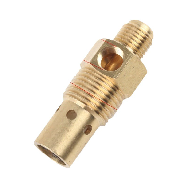 Аксессуары пневматического насоса компрессора воздуха полностью медный вертикальный односторонний задерживающий клапан 14*1,5 3/8 продели нитку США экспорт трансграничный