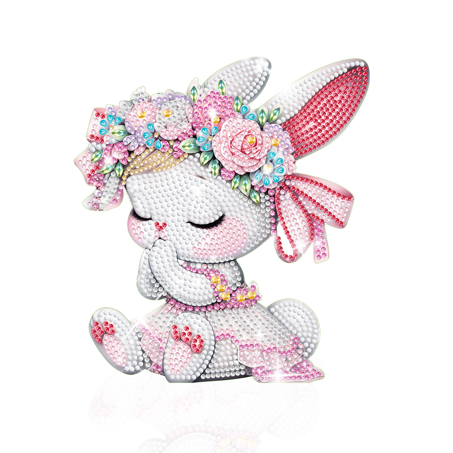 Diamante de bricolaje hecho a mano transfronterizo dibujo punto diamante 5D placa de yeso tridimensional adorno de juguete dinosaurio dibujos animados pintura infantil