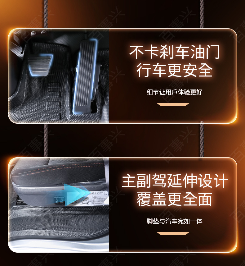 Suitable for Foton Aoling Ctv, Full-Coverage Tpe Floor Mats for Truck Cabs, Complete Set of Modification and Decoration Items