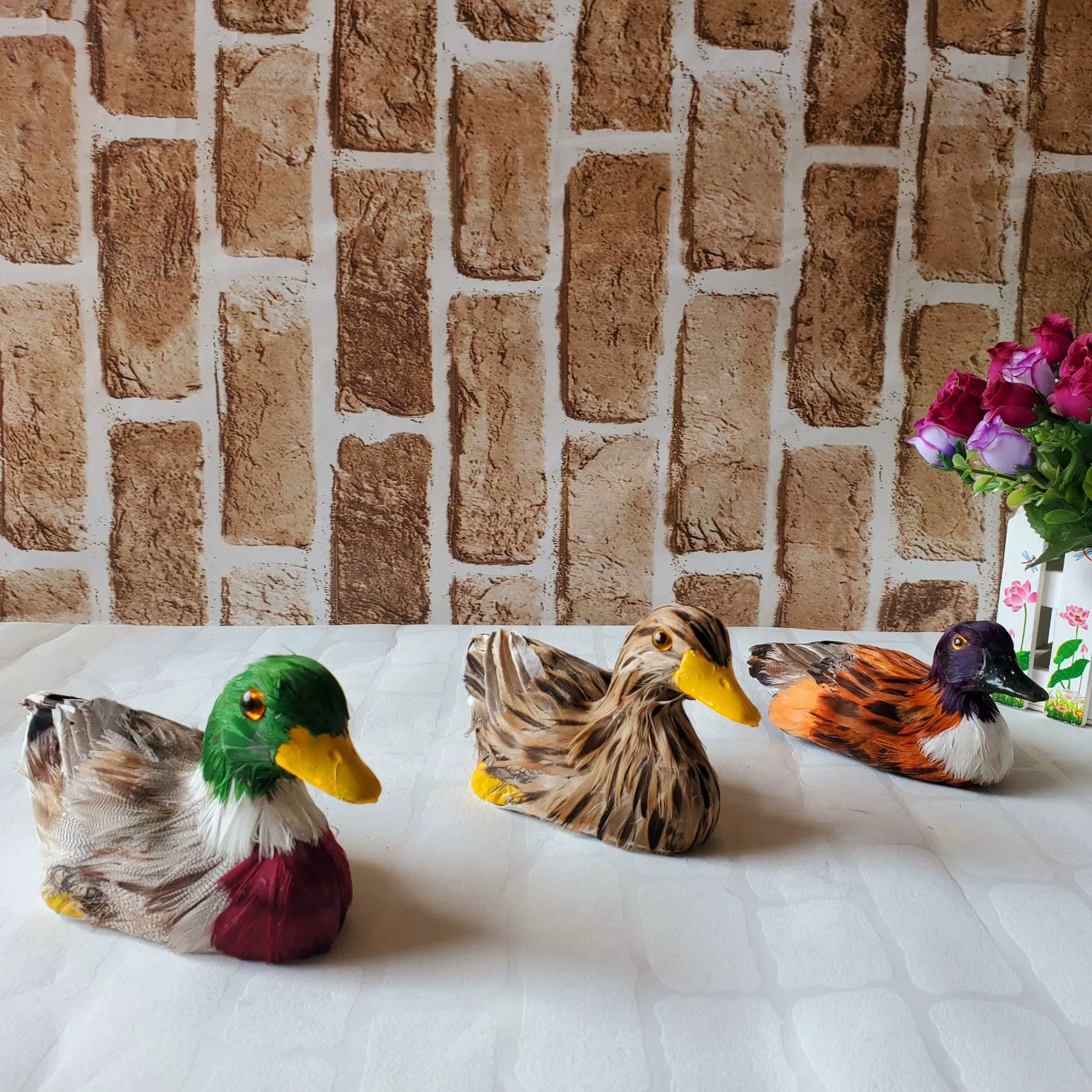 [Новый продукт] Mazui Duck/Shui, модель образца утиных перьев, детское познавательное обучение/реквизит для сцены, украшения