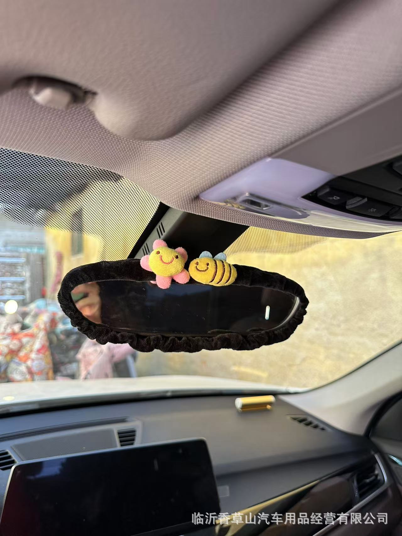Creatividad transfronteriza encantadora cubierta de espejo retrovisor de automóvil nuevo espejo retrovisor de dibujos animados decoración interior del automóvil image 9