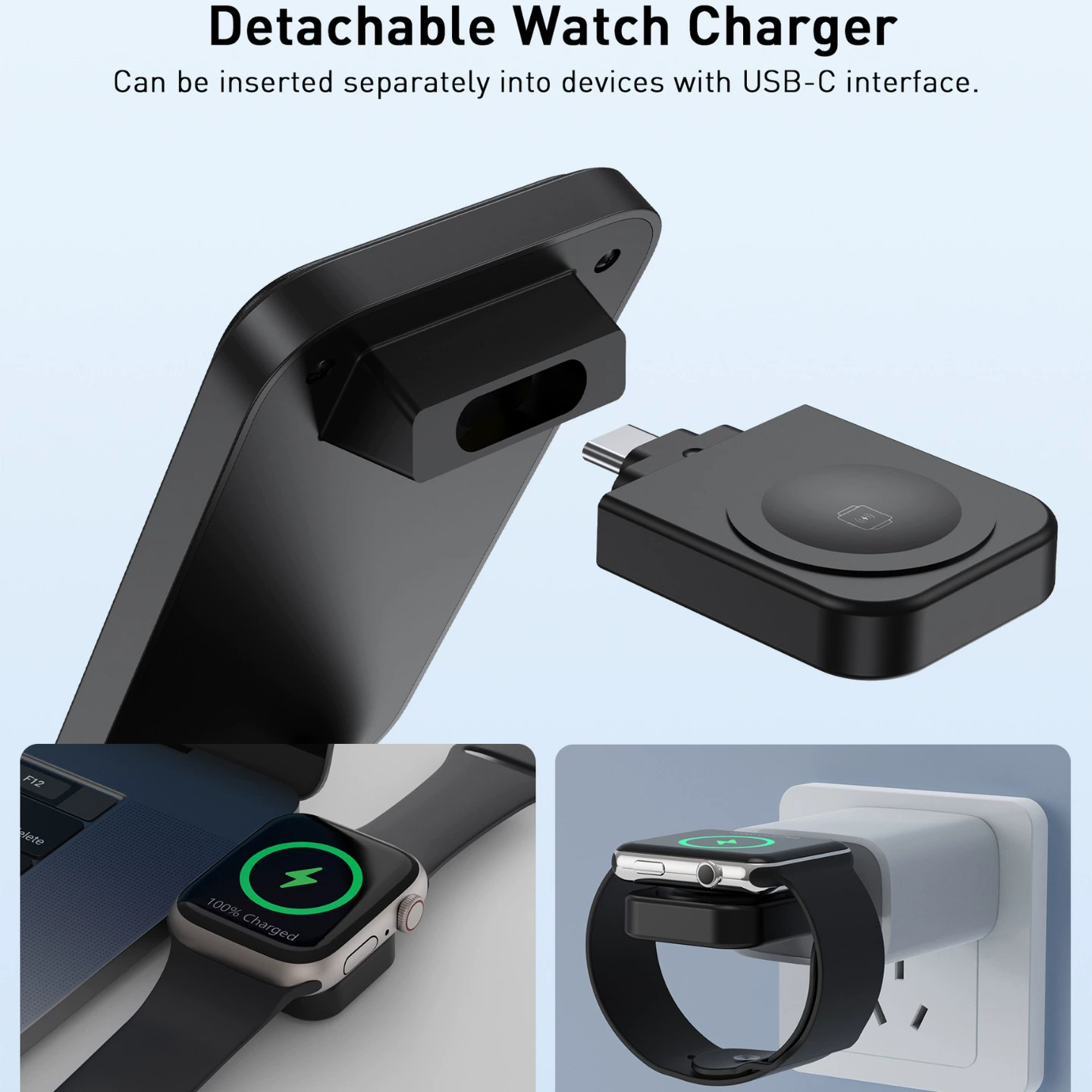 Apple, совместимый мобильный телефон, три в одном, быстрая зарядка 15W
