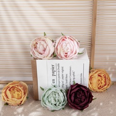 牡丹花頭裝飾品仿真花廠家婚慶假花綠植物批發INS風跨境DY1-3339