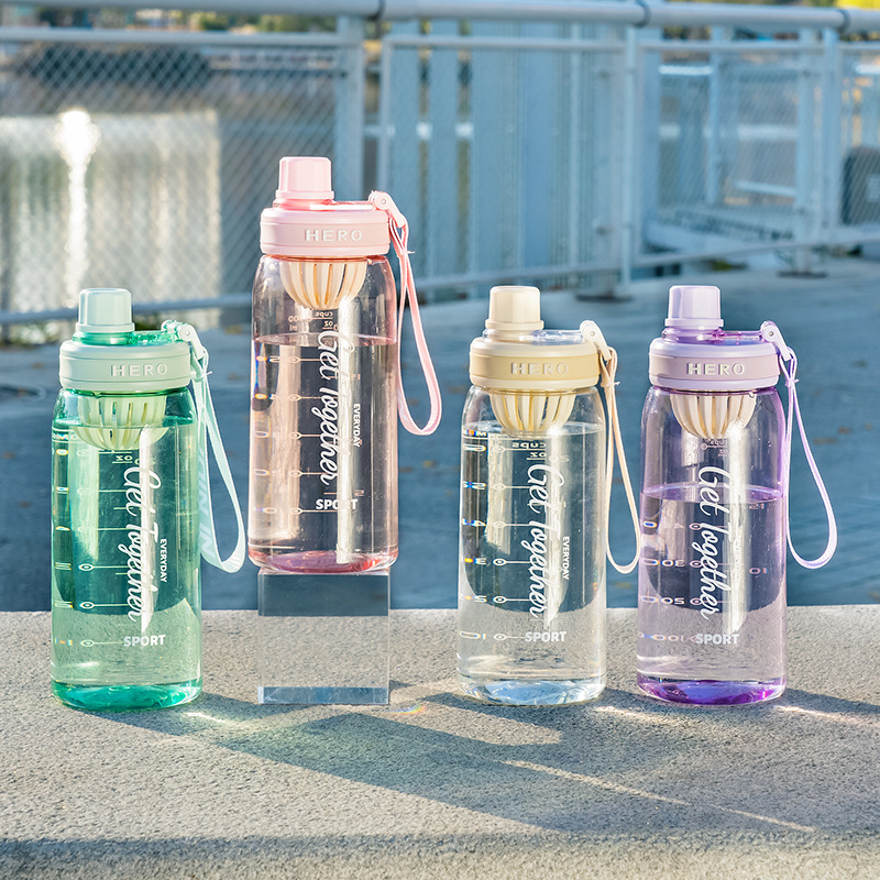 Tongtong 6325 estudiante al aire libre taza de plástico de gran capacidad deportes taza de agua portátil hervidor de agua taza niños taza de agua fitness