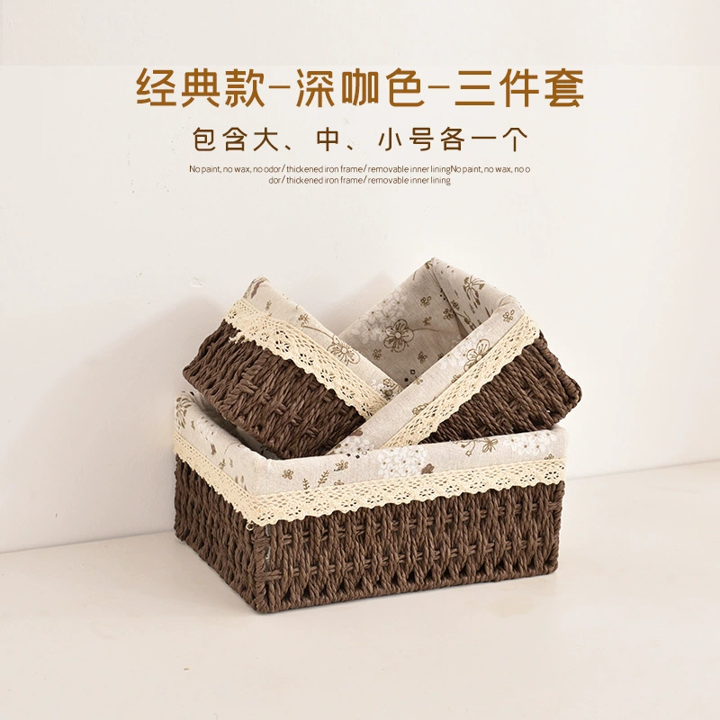 Storage system, straw storage basket, table storage box, direct factory sales