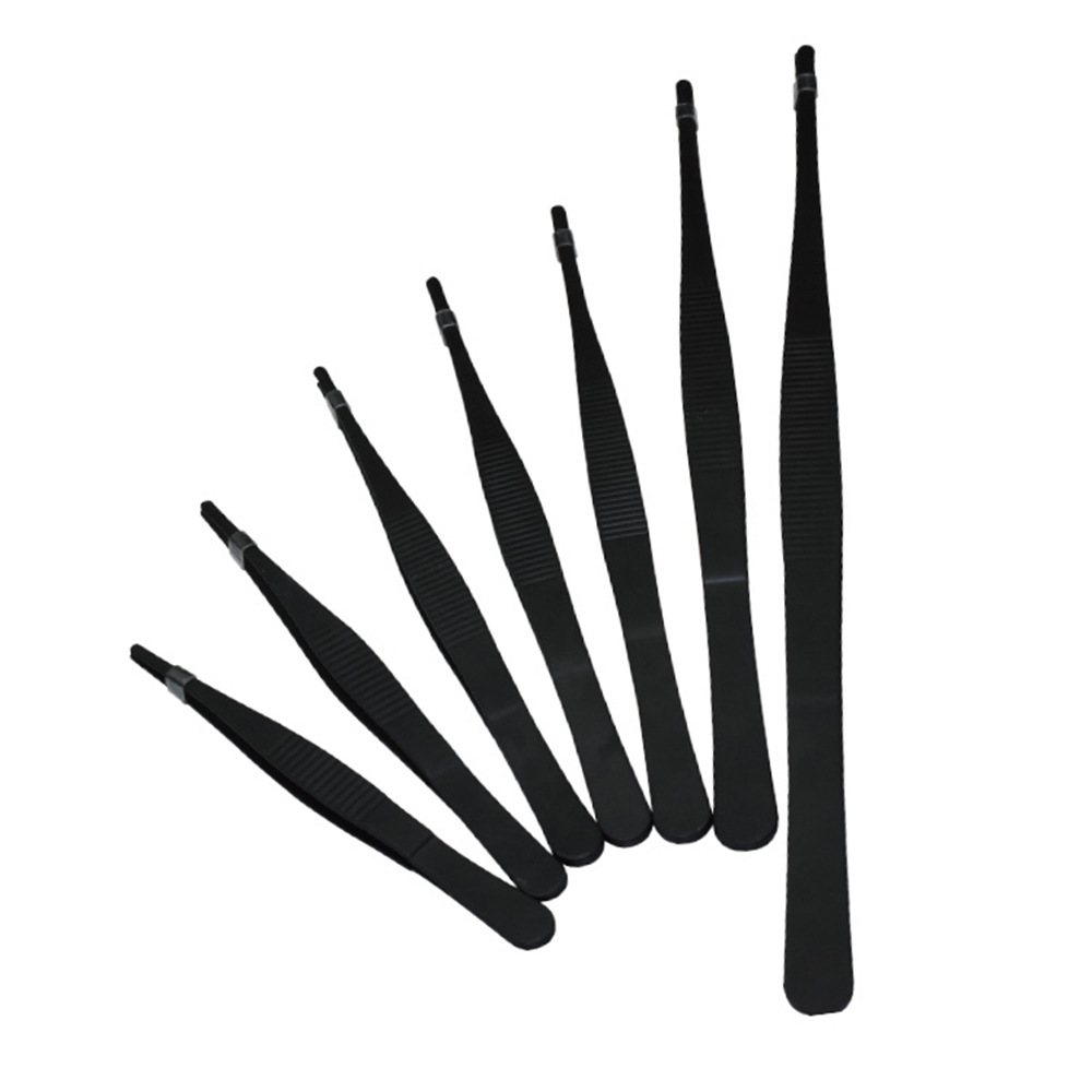 不锈钢镊子扁头敷料弯头圆头防滑辅料水族种植多肉夹防静电电子