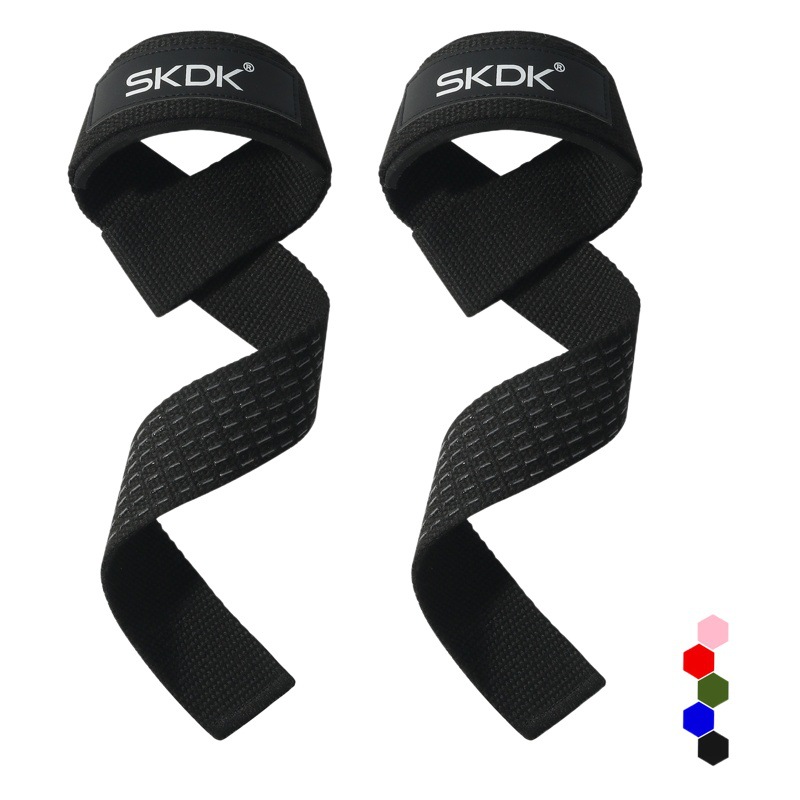 Sports booster belt grip belt fitness tension belt pull-up dumbbell silicone non-slip wear-resistant hard pull belt