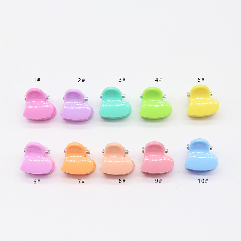 小さなヘアクリップ卸売1CMマカロンカラーのヘアアクセサリー、ヘアピン、小物用ヘアクリップ、前髪クリップ、ヘアアクセサリー、ミニクリップ、カスタムメイド