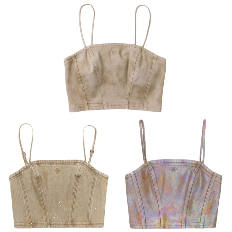Denim design three dimensional vest