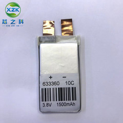 コア工場603360高倍率リチウム電池5c 1500mah 3.7v航空モデルリチウム電池633360