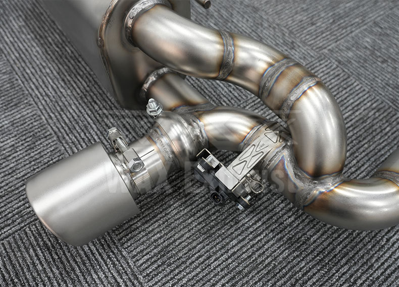 Suitable for Porsche 718 981 982 Modified to Gt4 Model, 2012-2024 Tailgate with Valve Sports Exhaust